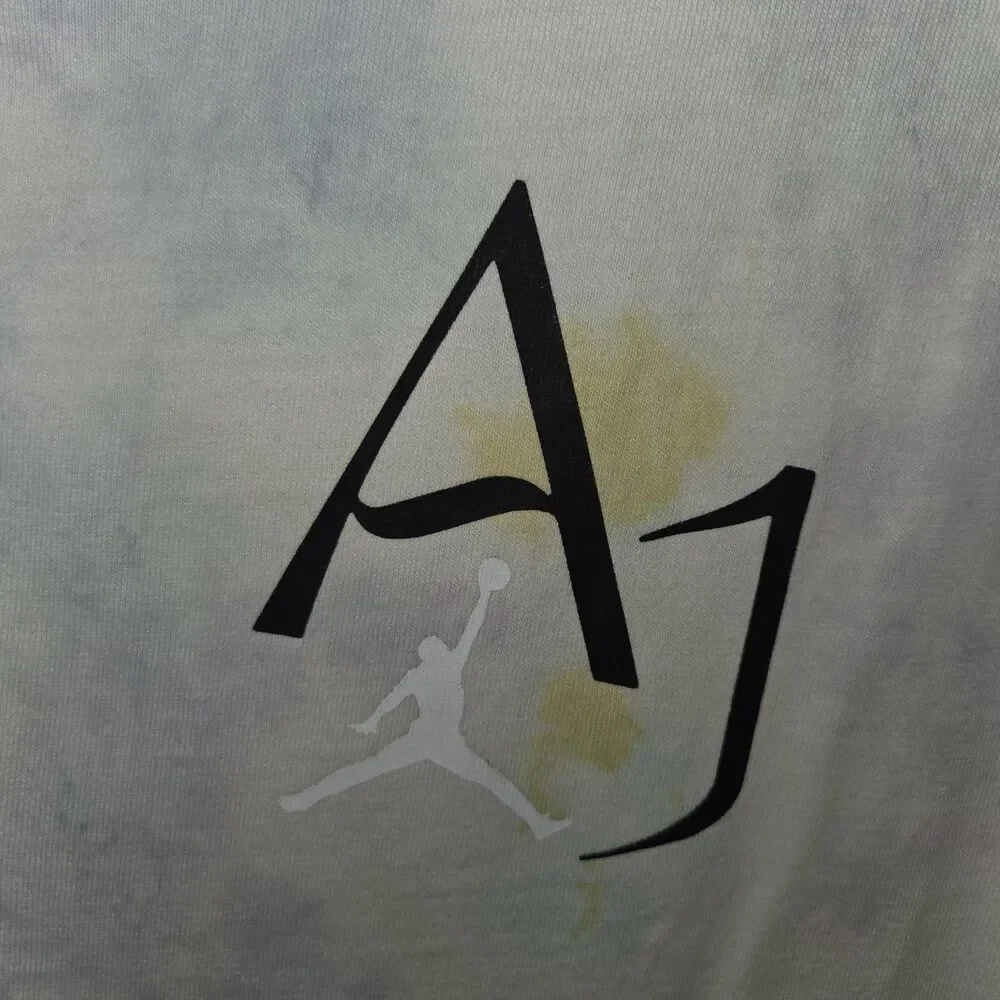 Jordan Air Jordan Oversized Tie-Dye Graphic T-Shirt XL Pastel Purple Yellow